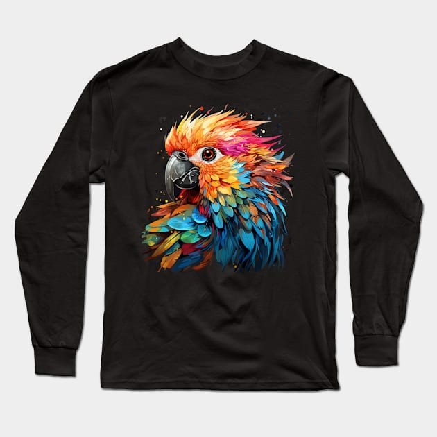 Parakeet Rainbow Long Sleeve T-Shirt by JH Mart